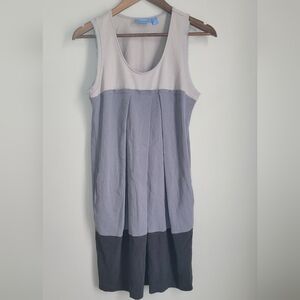 Simply Vera Womans Size Small Sheath Dress Minimalist Lagenlook Pockets Lined